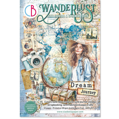 Junk Journal & Ephemera book - Wanderlust - 1 - Ciao Bella - Tidformera