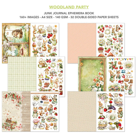 Junk Journal & Ephemera book - Woodland Party - 3 - Ciao Bella - Tidformera
