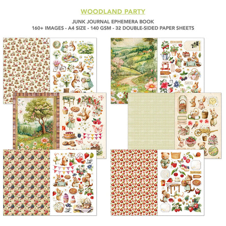 Junk Journal & Ephemera book - Woodland Party - 2 - Ciao Bella - Tidformera