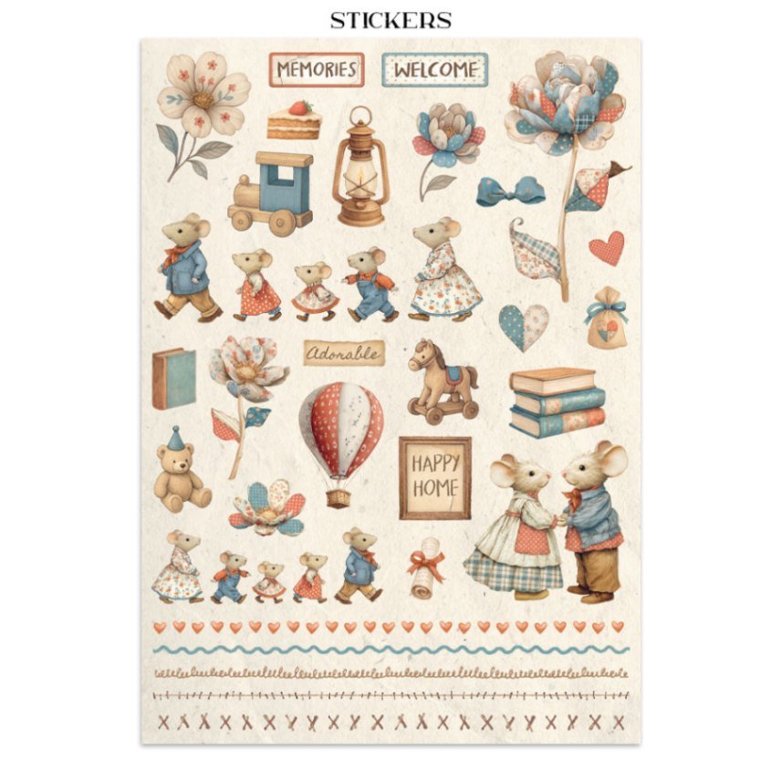 Junk Journal - Family - 3 - Stamperia - Tidformera