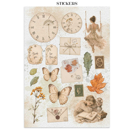 Junk Journal - Flowers and Poems - 11 - Stamperia - Tidformera