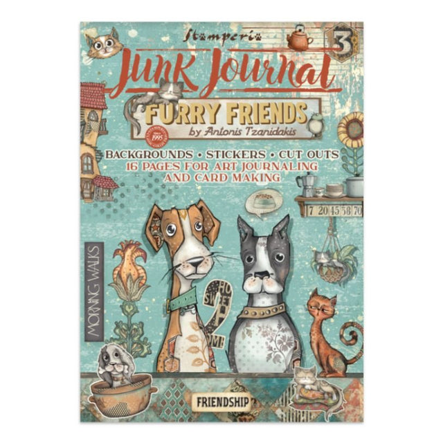 Junk Journal - Furry Friends - 1 - Stamperia - Tidformera