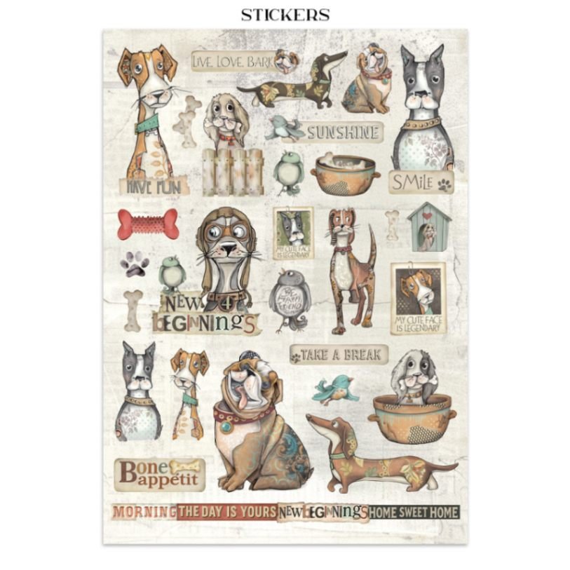 Junk Journal - Furry Friends - 6 - Stamperia - Tidformera