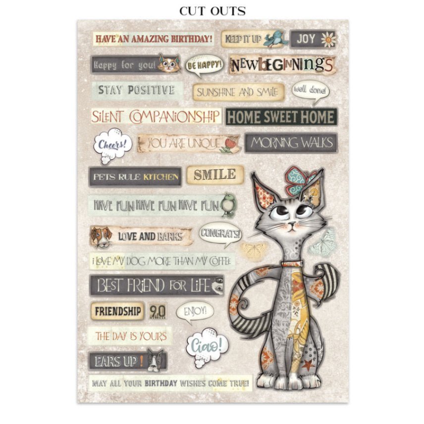 Junk Journal - Furry Friends - 15 - Stamperia - Tidformera
