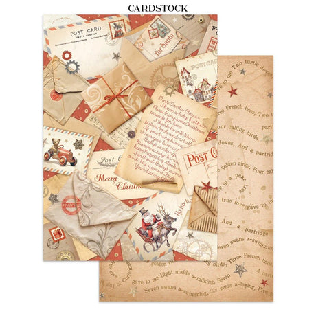 Junk Journal - Gear up for Christmas - 2 - Stamperia - Tidformera