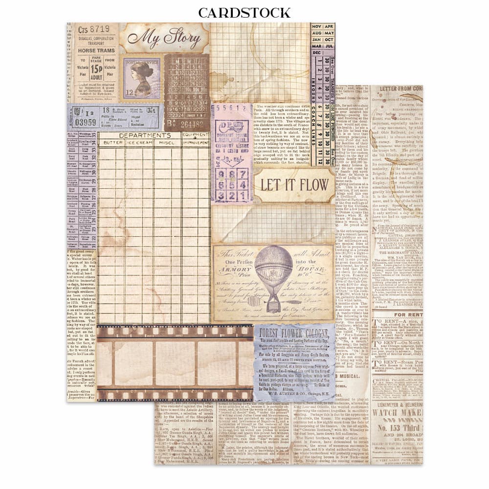 Junk Journal - Quiet Days - 4 - Stamperia - Tidformera