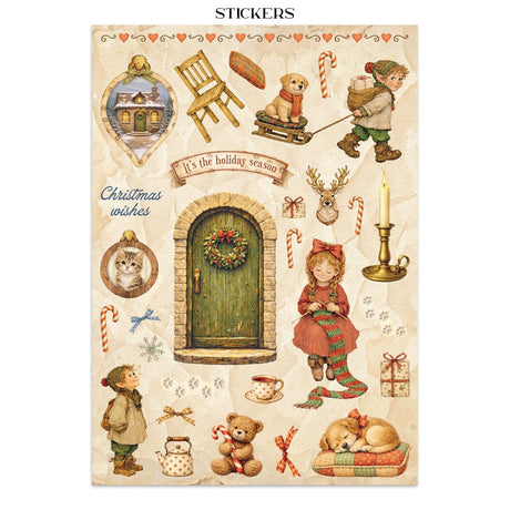 Junk Journal - Silent Night - 3 - Stamperia - Tidformera
