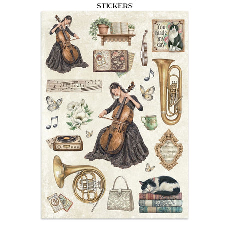 Junk Journal - Symphony - 23 - Stamperia - Tidformera