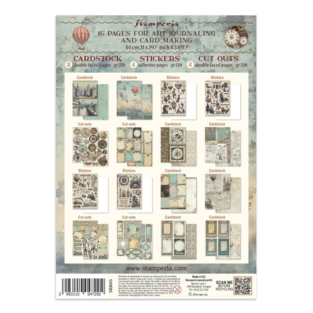 Junk Journal - Voyages Fantastiques - 19 - Stamperia - Tidformera