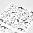 Kalenderstickers Djurtema - Cats - Midori - Tidformera