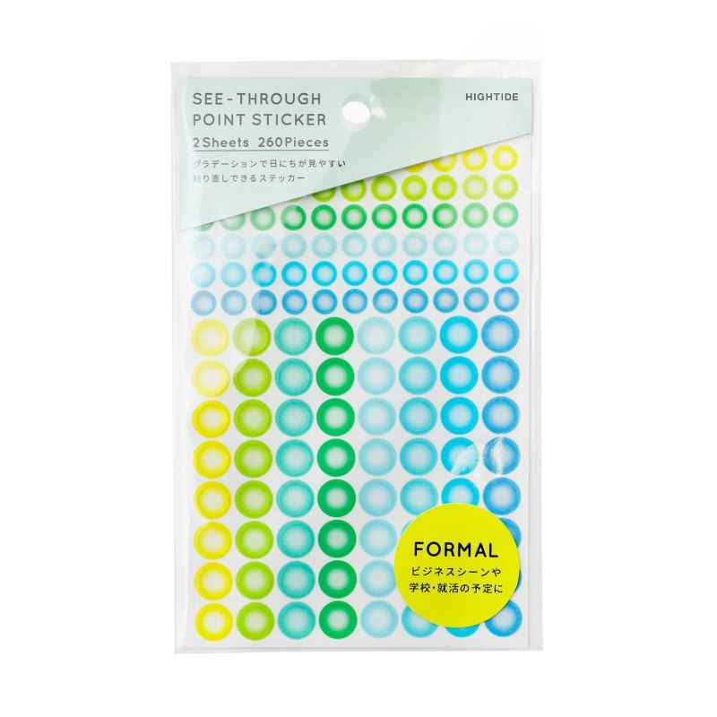 Kalenderstickers See Through Point - Blue - 1 - Hightide - Tidformera