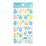 Kalenderstickers Washi stickers Dekoration - Drops - Midori - Tidformera