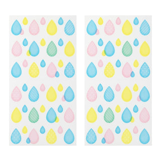 Kalenderstickers Washi stickers Dekoration - Drops - 1 - Midori - Tidformera