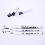 Kalligrafipennor 3-pack Svart - ZIG Kuretake - Tidformera