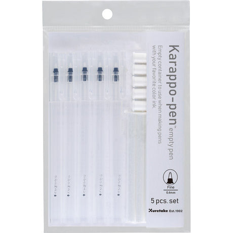 Karappo-pen 5-pack Fineliner - ZIG Kuretake - Tidformera