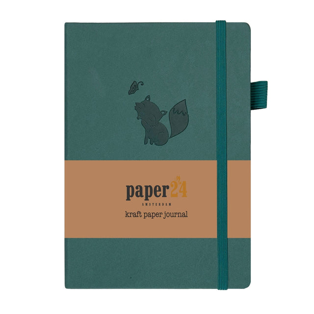 Kraft Paper Journal A5 160 GSM - Happy fox - Paper24 - Tidformera