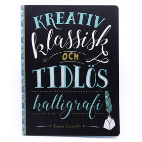 Kreativ klassisk och tidlös kalligrafi från Tukan. Framsidan av boken.  - Tidformera