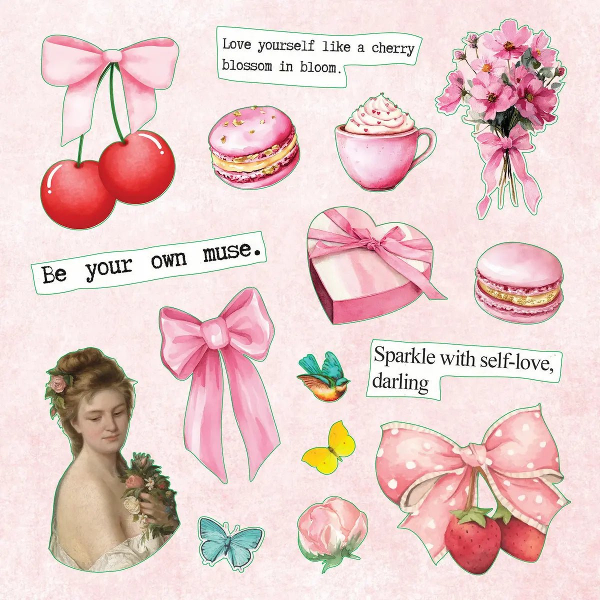 La Petite Coquette Sticker Book - 2 - Peter Pauper Press - Tidformera