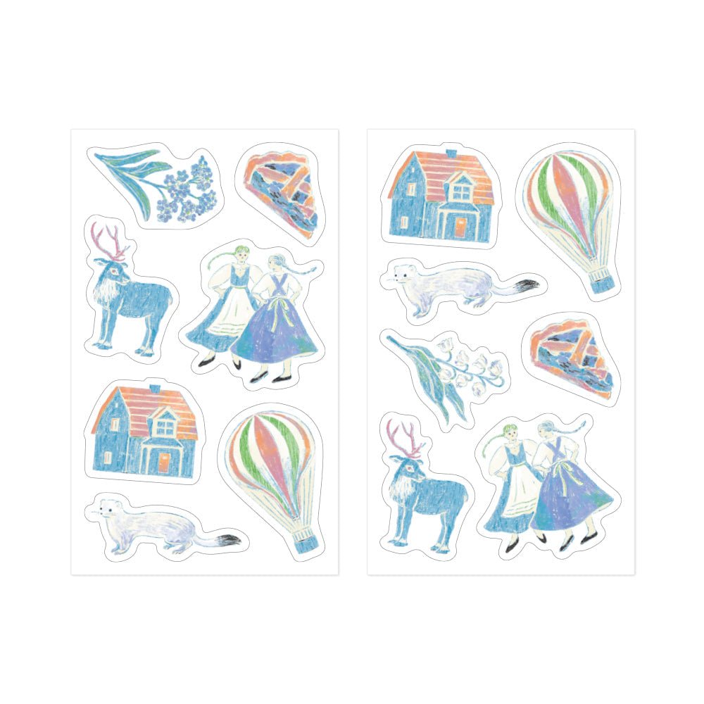 Limited edition Midori - Decoration sticker - Light Blue - 4 - Midori - Tidformera