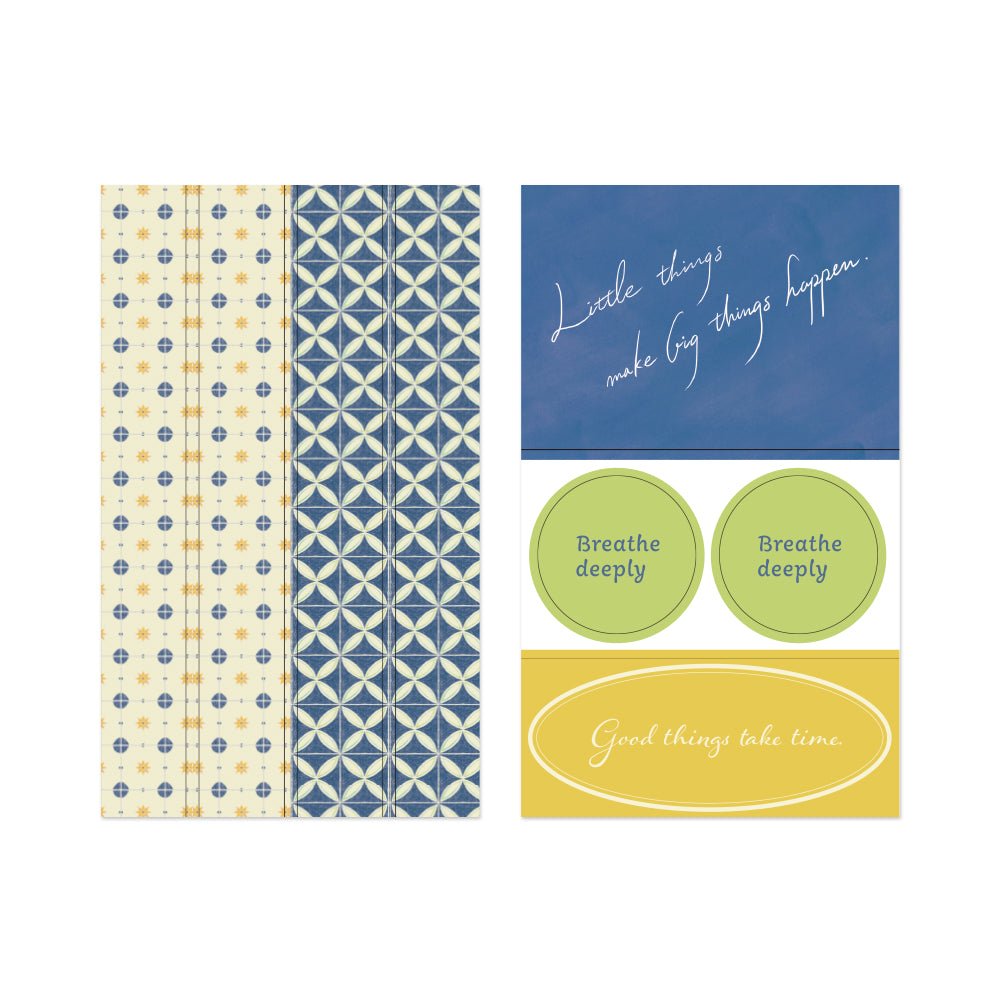 Limited edition Midori - Decoration sticker - Mist Blue - 5 - Midori - Tidformera