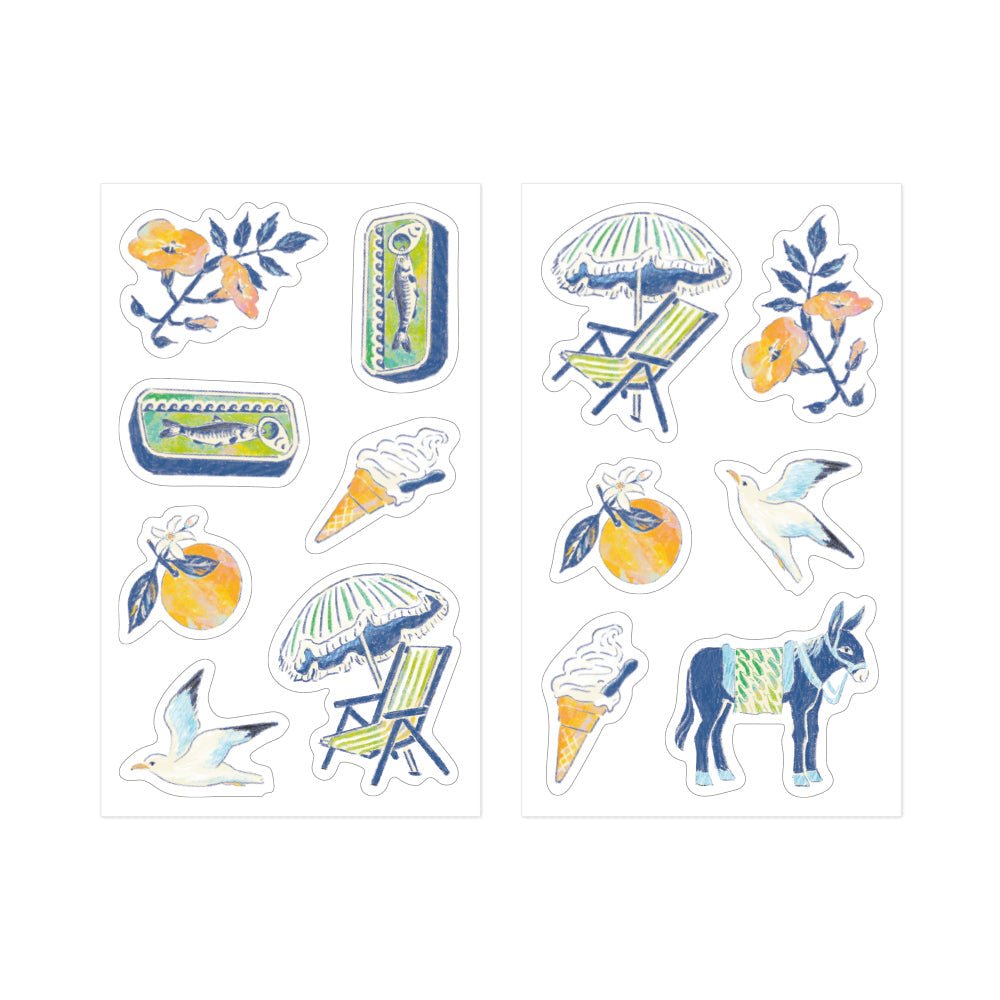 Limited edition Midori - Decoration sticker - Mist Blue - 3 - Midori - Tidformera