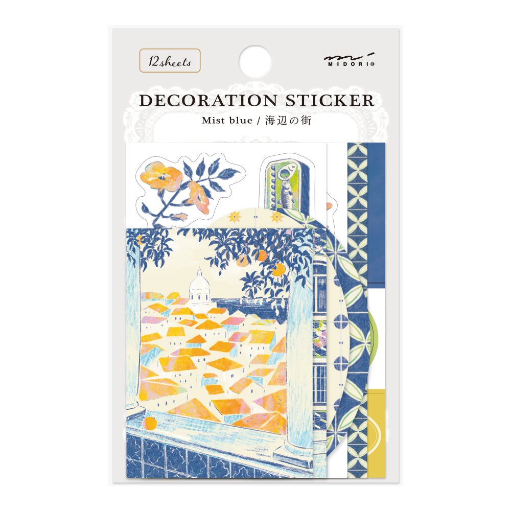 Limited edition Midori - Decoration sticker - Mist Blue - 1 - Midori - Tidformera