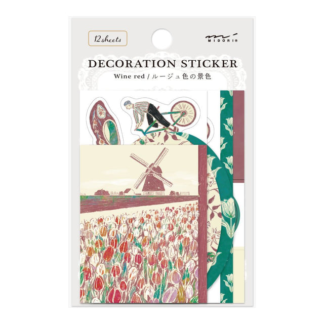 Limited edition Midori - Decoration sticker - Wine Red - 1 - Midori - Tidformera