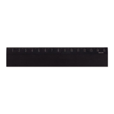 Linjal Aluminum Ruler Non - Slip 15 cm - 1 - Midori - Tidformera