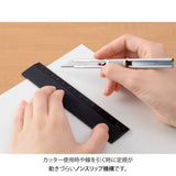 Linjal Aluminum Ruler Non-Slip 15 cm - Midori - Tidformera