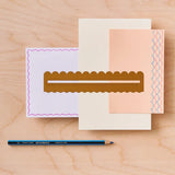 Linjal stencil Brass Wavy - 2 - Another Studio UK - Tidformera