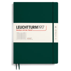 Linjerad skrivbok Lt A4+ Slim Forest Green från Leuchtturm1917 - Grön anteckningsbok - Tidformera