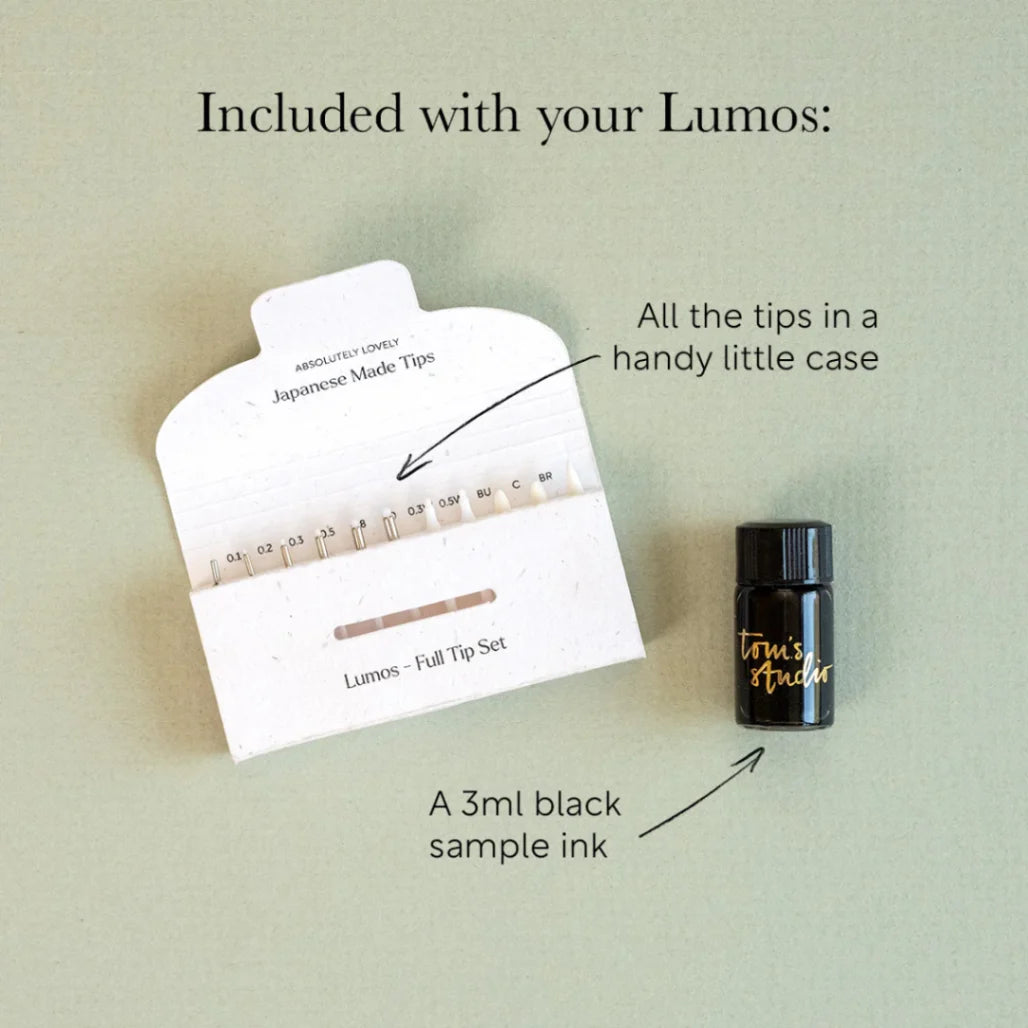 Lumos Pro Refillable Multi-Tip Pen - Duo Tip - Midnight