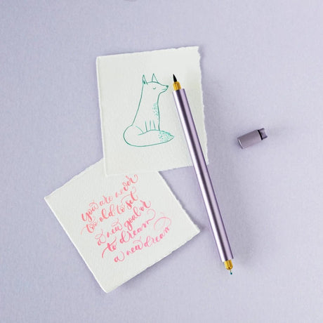 Lumos Pro Refillable Multi - Tip Pen - Duo Tip - Lilac - 3 - Tom's Studio - Tidformera