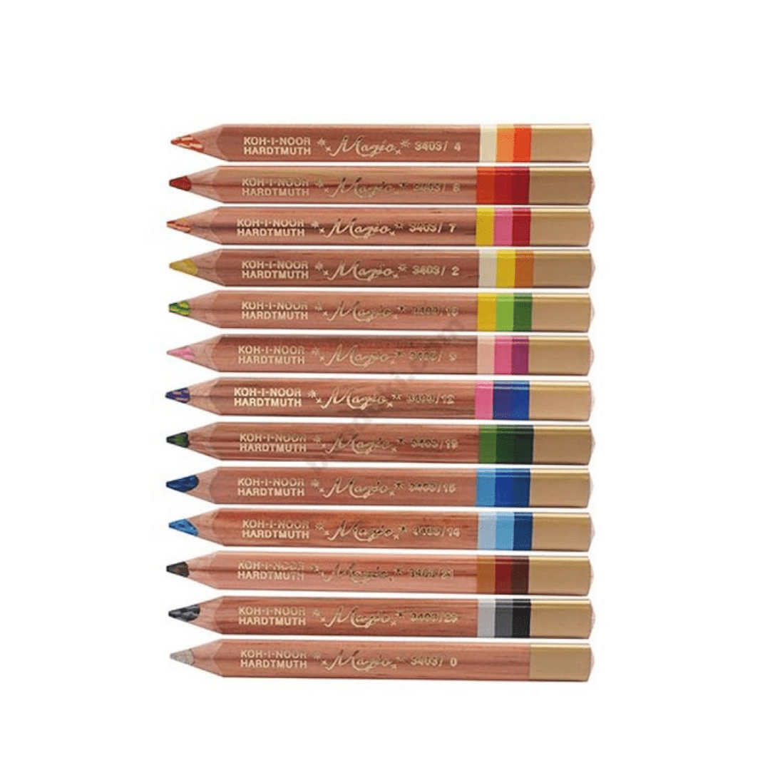 Magic Multicoloured pencils 12-pack - Koh-I-Noor - Tidformera