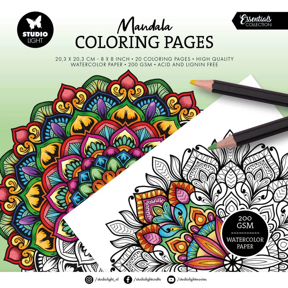 Mandala Coloring pages - 2 - 1 - Studio Light - Tidformera