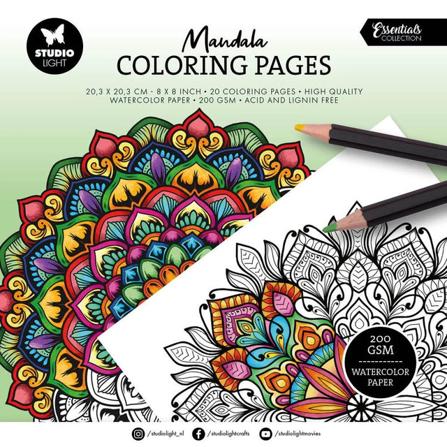 Mandala Coloring pages - 2 - 1 - Studio Light - Tidformera