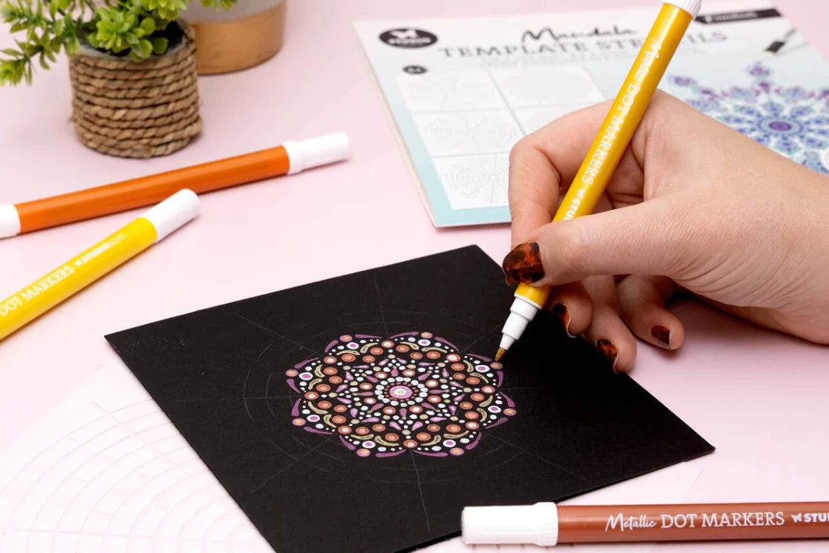 Mandala Template Stencils - 6 - pack - 4 - Creotime - Tidformera
