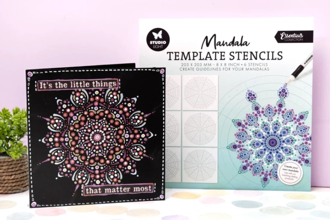 Mandala Template Stencils - 6 - pack - 2 - Creotime - Tidformera