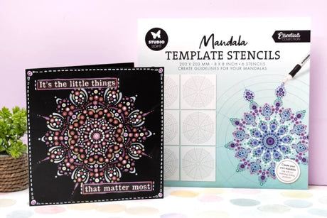 Mandala Template Stencils - 6 - pack - 2 - Creotime - Tidformera