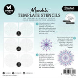 Mandala Template Stencils - 6 - pack - 5 - Creotime - Tidformera