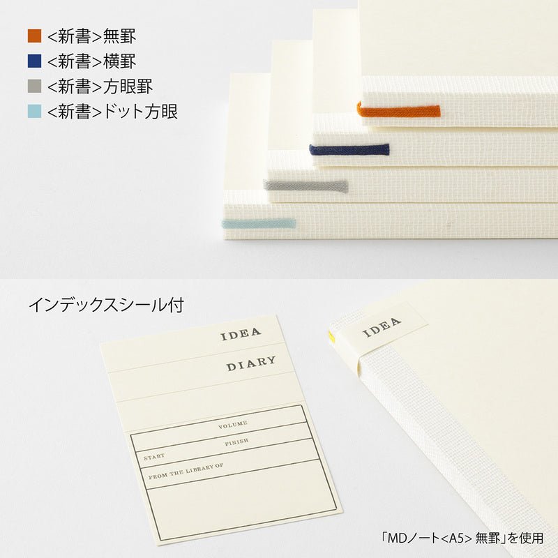 MD Notebook B6 Slim - Blank - 4 - Midori - Tidformera