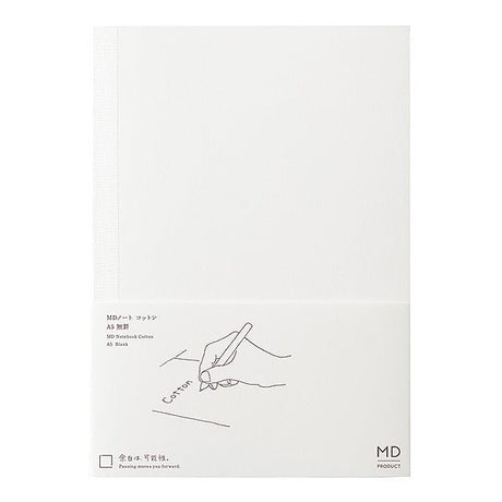 MD Notebook Cotton A5 - Blank - 1 - Midori - Tidformera