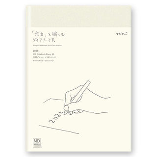 MD Notebook Diary A5 1 Day Page 2026 - 1 - Midori - Tidformera
