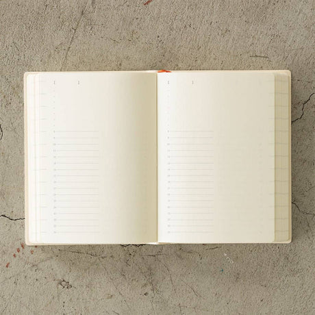 MD Notebook Diary A6 1 Day Page 2026 - 4 - Midori - Tidformera