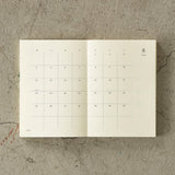 MD Notebook Diary A6 2025 Monthly Block + Memo - 3 - Midori - Tidformera