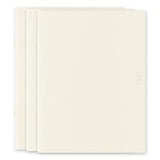 MD Notebook Light - Skrivhäfte - 3 - pack A4 - Linjerad - 2 - Midori - Tidformera