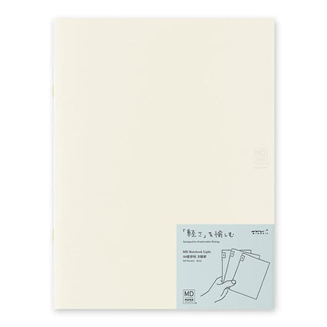 MD Notebook Light - Skrivhäfte - 3 - pack A4 - Rutad - 1 - Midori - Tidformera