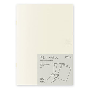 MD Notebook Light - Skrivhäfte - 3 - pack A5 - Linjerad - 1 - Midori - Tidformera