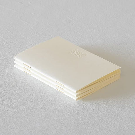 MD Notebook Light - Skrivhäfte - 3 - pack A7 - Linjerad - 4 - Midori - Tidformera