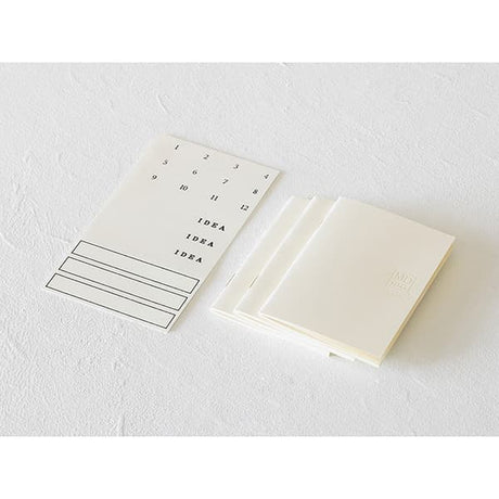MD Notebook Light - Skrivhäfte - 3 - pack A7 - Olinjerad - 5 - Midori - Tidformera